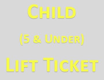 Picture of Child (0-5) Lift Ticket