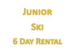 Picture of Junior Full Ski Setup 6 Day Rental