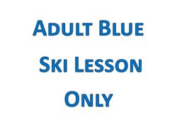 Picture of Adult Blue Ski Lesson Only