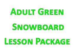 Picture of Adult Green Snowboard Lesson Package