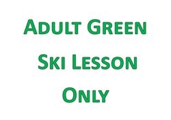 Picture of Adult Green Ski Lesson Only