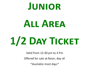 Picture of Junior All Area 1/2 Day Ticket